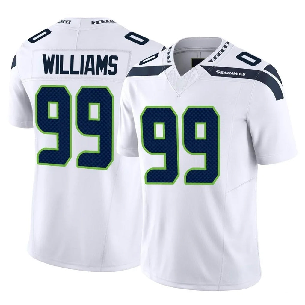Jdoa S.Seahawks #99 Leonard Williams Player White Limited Vapor F.U.S.E. Home Game Stitched Jerseys
