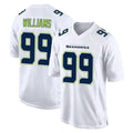 Jdoa S.Seahawks #99 Leonard Williams Player White Tundra Fashion Home Game Stitched Jerseys