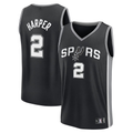 Jdoa SA.Spurs #2 Dylan Harper Fanatics Black Fast Break Jerseys - Icon Edition
