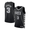 Jdoa SA.Spurs #3 Keldon Johnson Black Swingman Jerseys - Statement Edition
