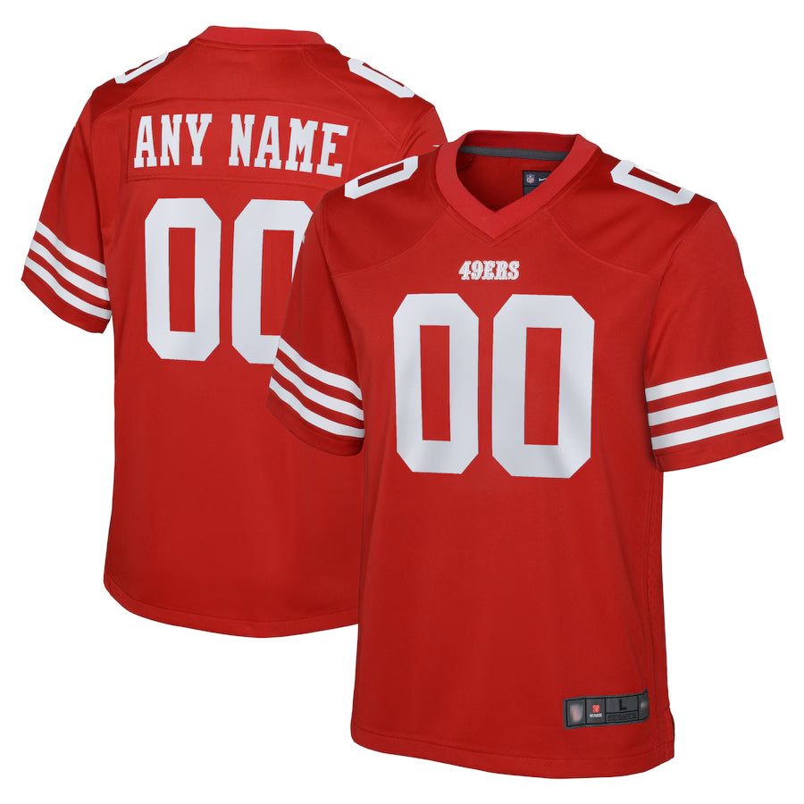 Jdoa Custom SF.49ers Game Team Colour Stitched Jerseys