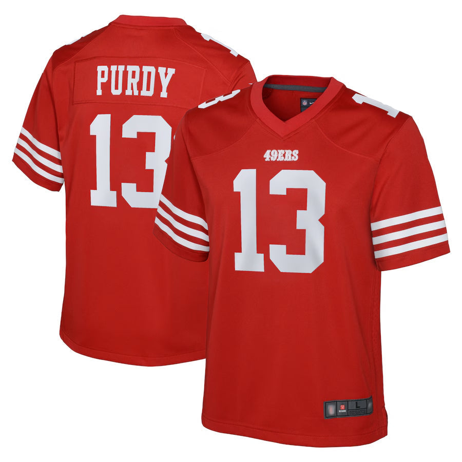 Jdoa SF.49ers #13 Brock Purdy Player Scarlet Home Game Stitched Jerseys