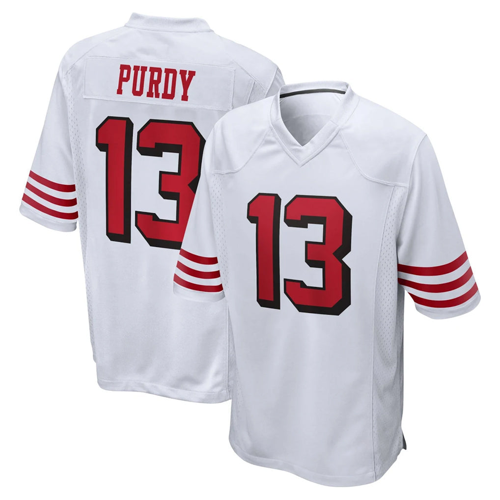Jdoa SF.49ers #13 Brock Purdy Player White Limited Alternate Home Game Stitched Jerseys