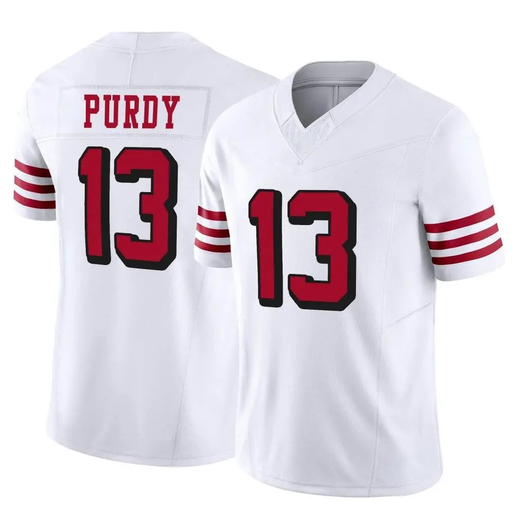 Jdoa SF.49ers #13 Brock Purdy Player White Limited Alternate Vapor F.U.S.E. Home Game Stitched Jerseys