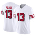 Jdoa SF.49ers #13 Brock Purdy Player White Limited Alternate Vapor F.U.S.E. Home Game Stitched Jerseys