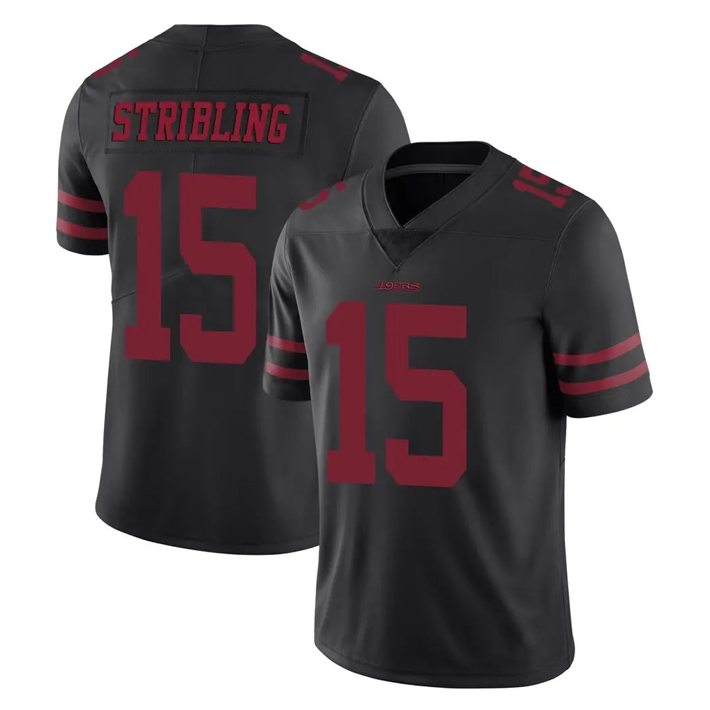 Jdoa SF.49ers #15 De'Zhaun Stribling Player Black Alternate Limited Vapor Untouchable Home Game Stitched Jerseys