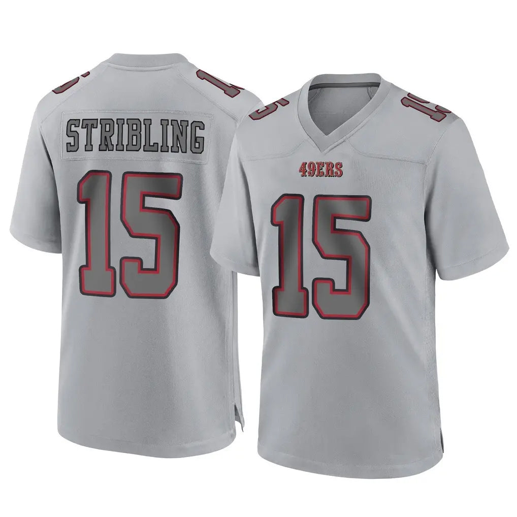 Jdoa SF.49ers #15 De'Zhaun Stribling Player Gray Atmosphere Fashion Home Game Stitched Jerseys