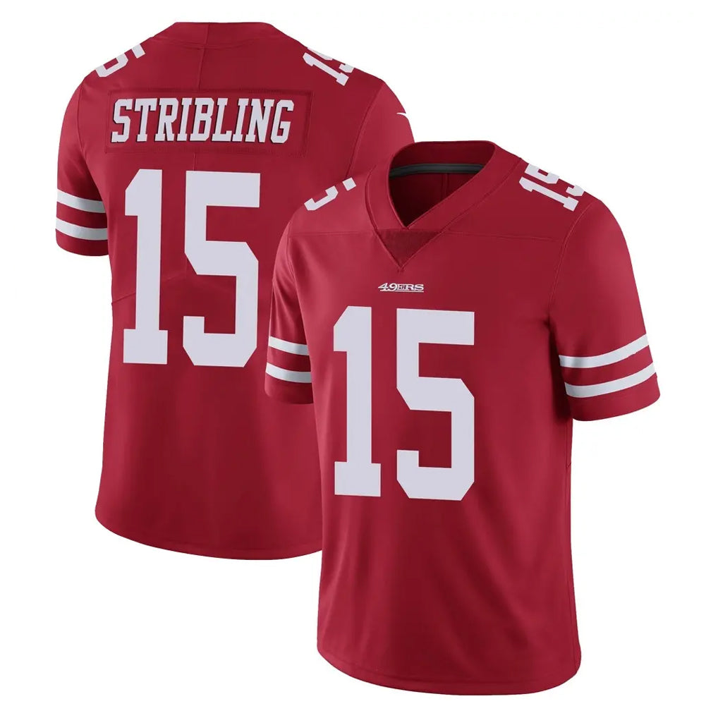 Jdoa SF.49ers #15 De'Zhaun Stribling Player Red Limited Vapor Untouchable Home Game Stitched Jerseys
