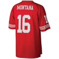 Jdoa SF.49ers #16 Joe Montana Mitchell & Ness Scarlet Big & Tall 1990 Retired Player Replica Jersey