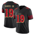 Jdoa SF.49ers #19 Deebo Samuel Sr. Player Black Limited Rivalries Collection Home Game Stitched Jerseys