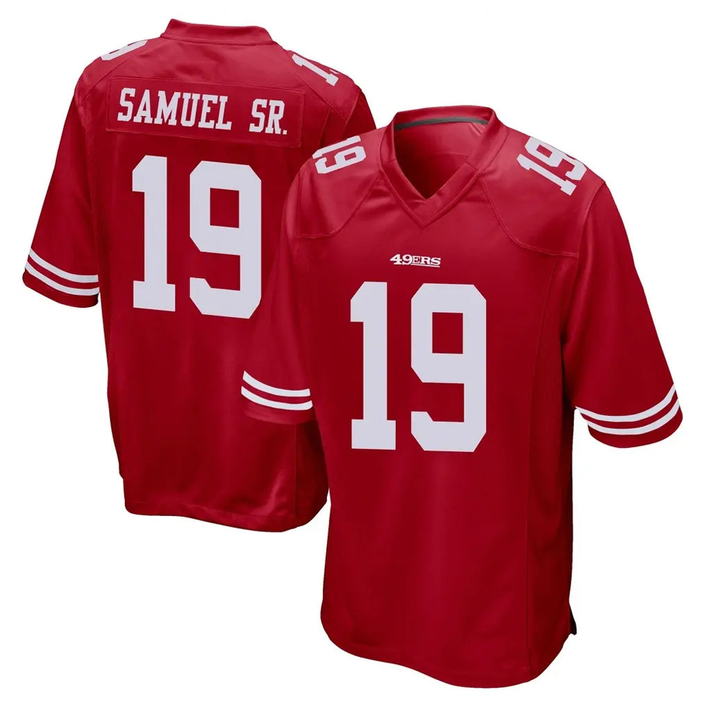 Jdoa SF.49ers #19 Deebo Samuel Sr. Player Red Home Game Stitched Jerseys