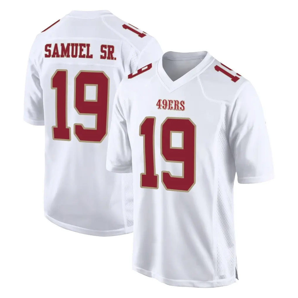 Jdoa SF.49ers #19 Deebo Samuel Sr. Player White Fashion Home Game Stitched Jerseys