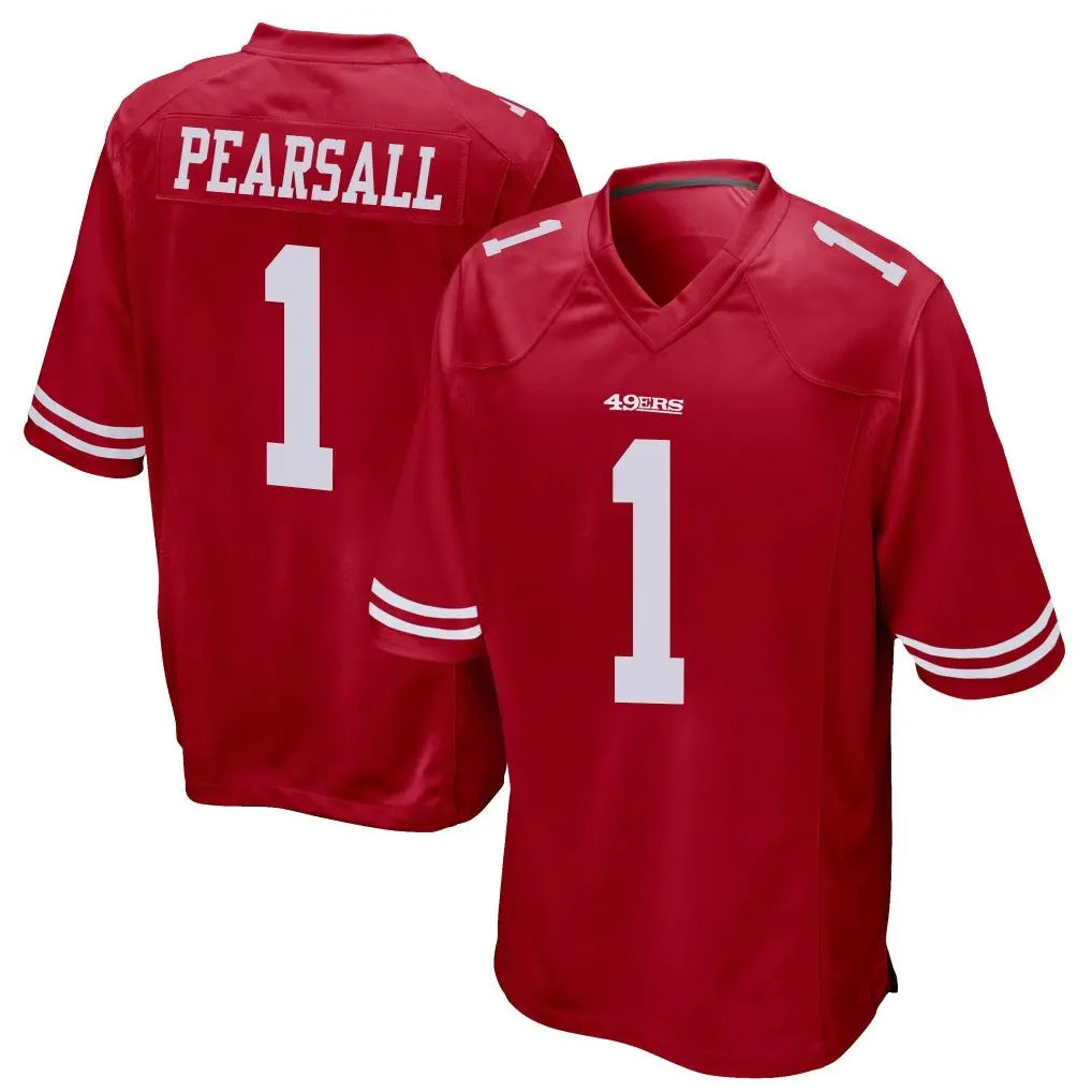 Jdoa SF.49ers #1 Ricky Pearsall Player Scarlet Game Stitched Jerseys