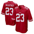 Jdoa SF.49ers #23 Christian McCaffrey Player Red Home Game Stitched Jerseys