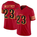 Jdoa SF.49ers #23 Christian McCaffrey Player Red Rivalries Vapor Limited Home Game Stitched Jerseys