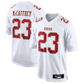 Jdoa SF.49ers #23 Christian McCaffrey Player Tundra White Fashion Game Stitched Jerseys
