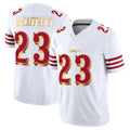 Jdoa SF.49ers #23 Christian McCaffrey Player White 2025 Rivalries Collection Game Limited Stitched Jerseys