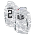 Jdoa SF.49ers #2 Deommodore Lenoir Player Arctic Camo Limited Salute to Service Pullover Hoodies Game Stitched Jerseys