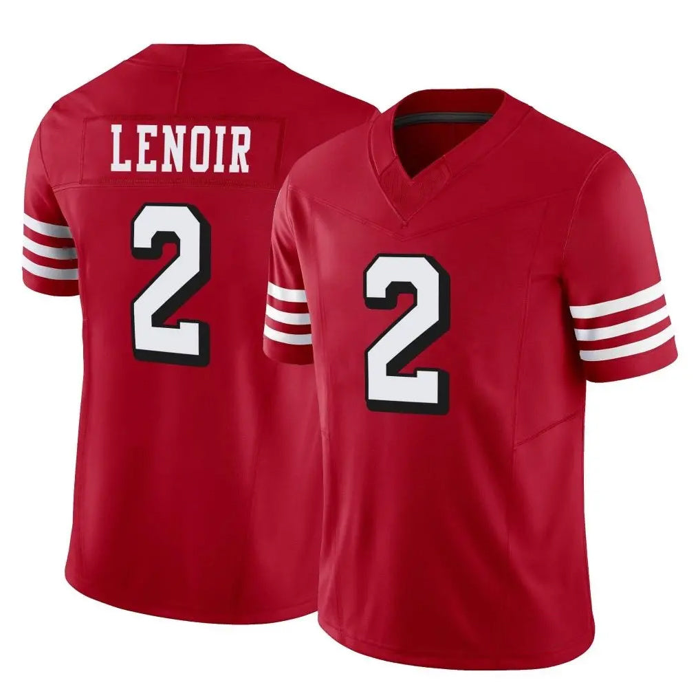 Jdoa SF.49ers #2 Deommodore Lenoir Player Red Limited Alternate Vapor F.U.S.E. Home Game Stitched Jerseys