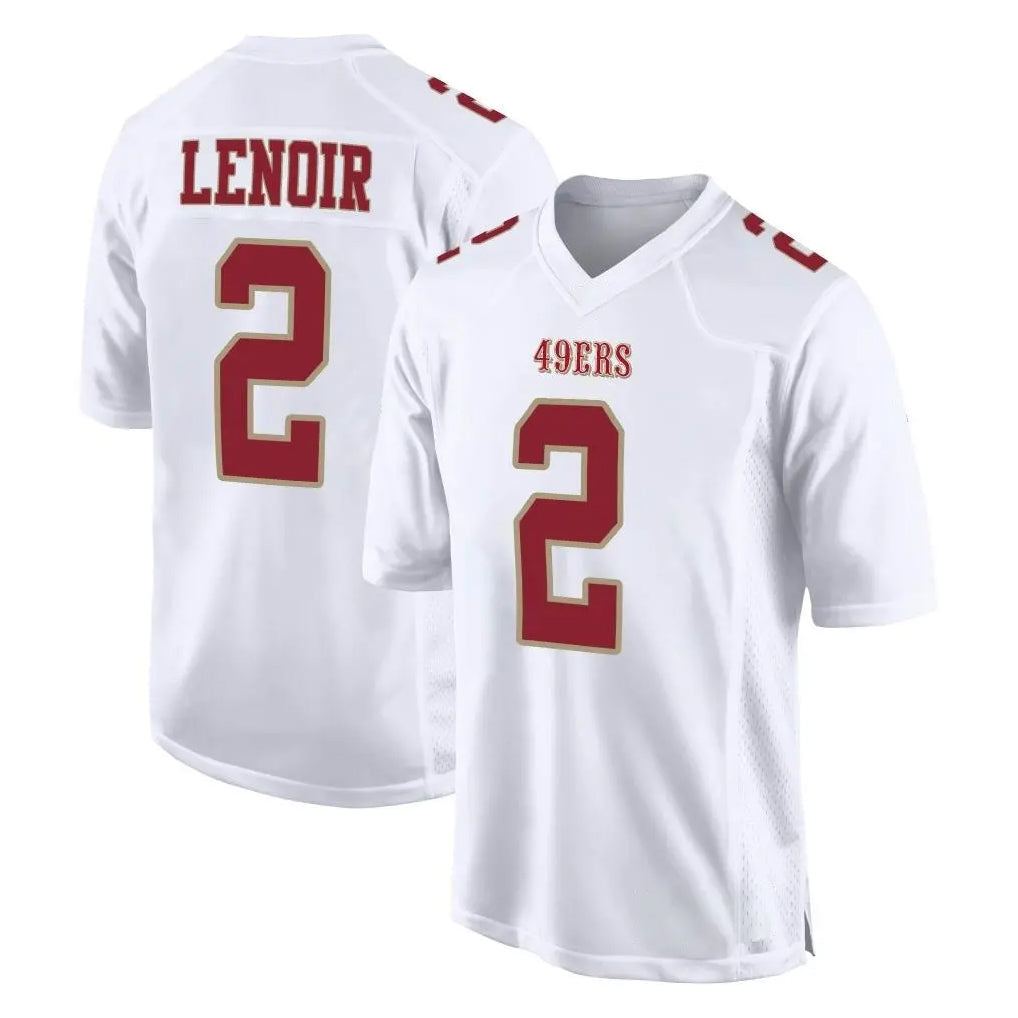 Jdoa SF.49ers #2 Deommodore Lenoir Player White Fashion Home Game Stitched Jerseys