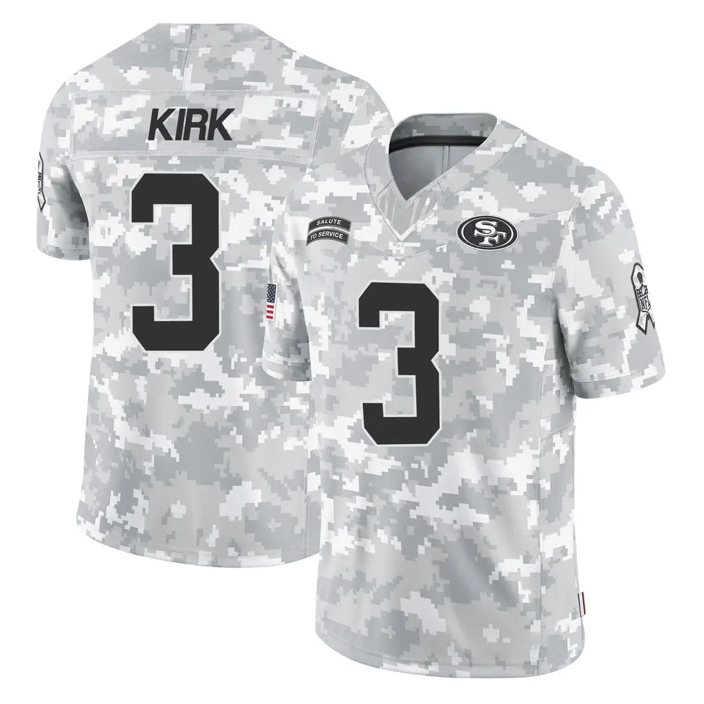 Jdoa SF.49ers #3 Christian Kirk Player Arctic Camo Limited Salute To Service Home Game Stitched Jerseys