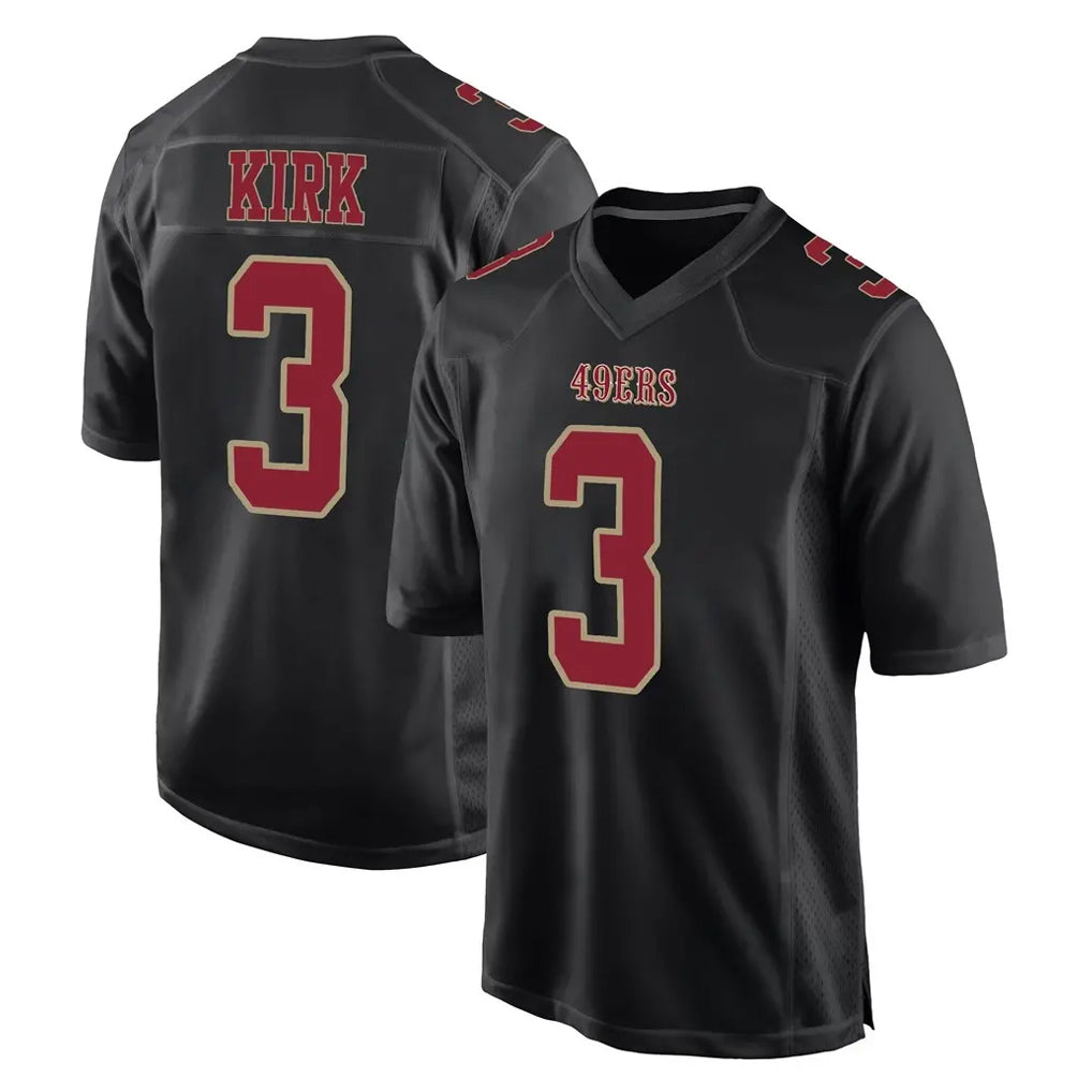 Jdoa SF.49ers #3 Christian Kirk Player Black Fashion Home Game Stitched Jerseys