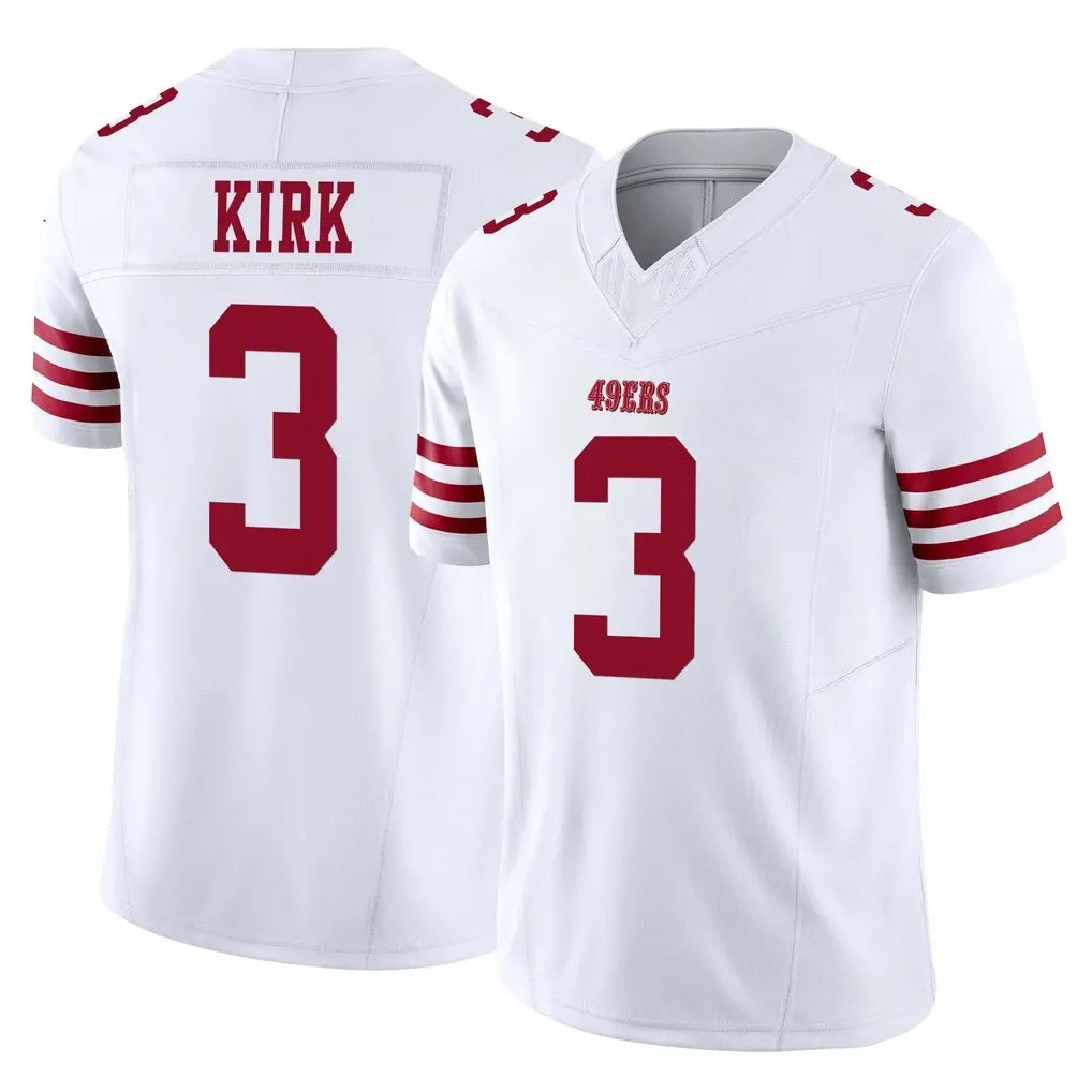 Jdoa SF.49ers #3 Christian Kirk Player White Limited Vapor F.U.S.E. Home Game Stitched Jerseys