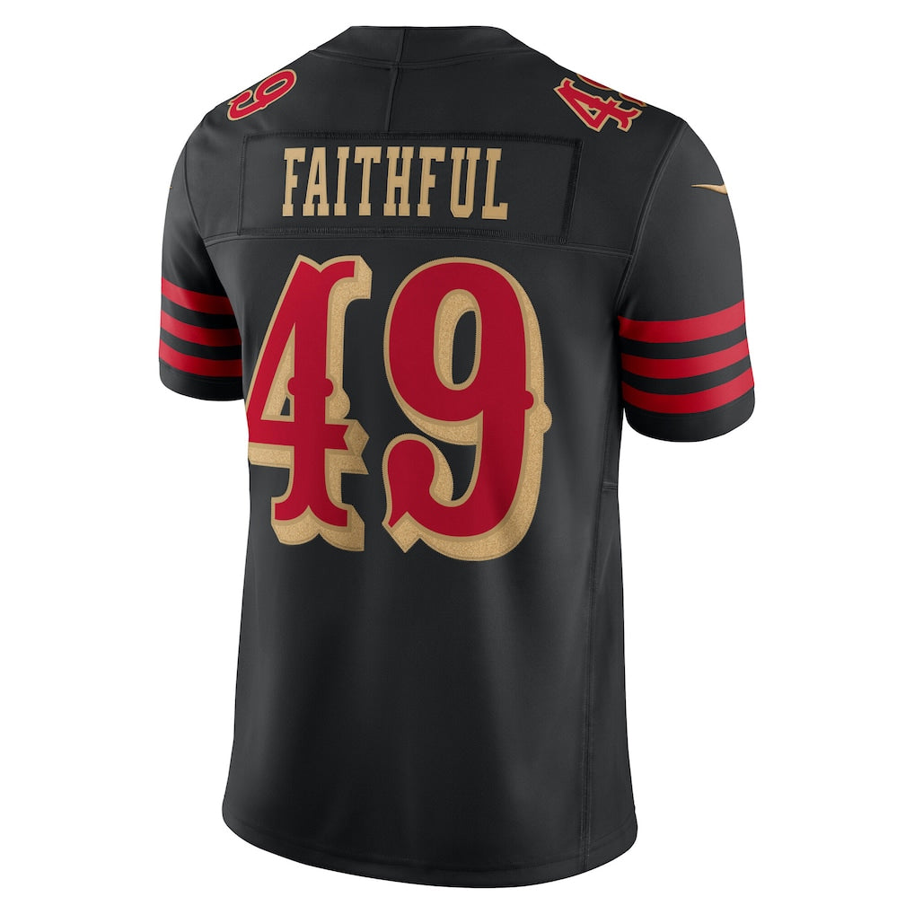Jdoa SF.49ers #49 The Faithful Player Black Rivalries Collection Limited Stitched Jerseys