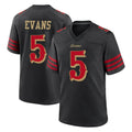 Jdoa SF.49ers #5 Mike Evans Player Black Rivalries Collection Home Game Stitched Jerseys