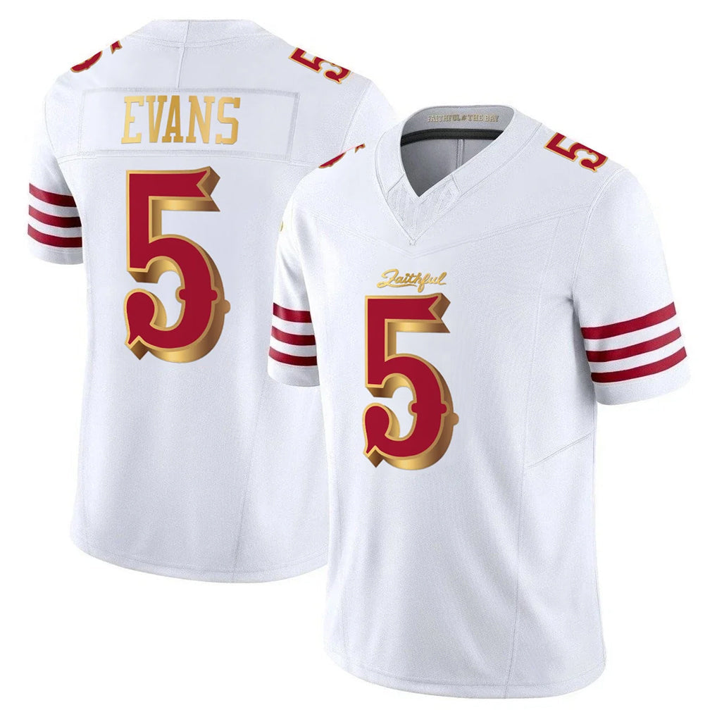 Jdoa SF.49ers #5 Mike Evans Player White 2025 Rivalries Collection Game Limited Stitched Jerseys