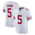 Jdoa SF.49ers #5 Mike Evans Player White Limited Vapor Untouchable Home Game Stitched Jerseys