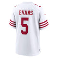 Jdoa SF.49ers #5 Mike Evans White Game Stitched Jerseys