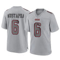 Jdoa SF.49ers #6 Malik Mustapha Player Gray Atmosphere Fashion Home Game Stitched Jerseys