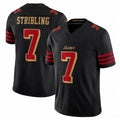 Jdoa SF.49ers #7 De'Zhaun Stribling Player Black Limited Rivalries Collection Home Game Stitched Jerseys