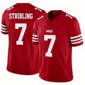Jdoa SF.49ers #7 De'Zhaun Stribling Player Red Limited Vapor F.U.S.E. Home Game Stitched Jerseys