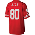 Jdoa SF.49ers #80 Jerry Rice Mitchell & Ness Scarlet Big & Tall 1990 Retired Player Replica Stitched Puhic Jersey