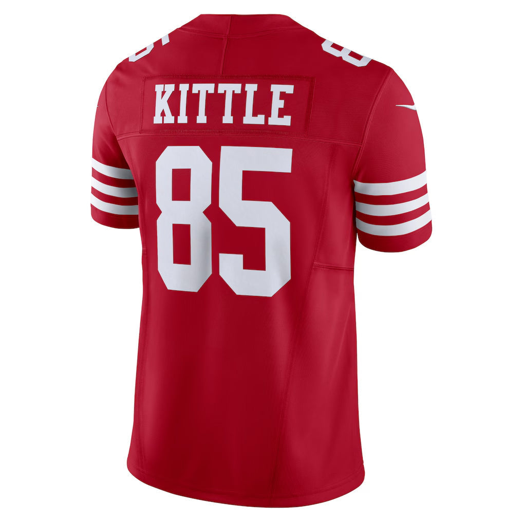 Jdoa SF.49ers #85 George Kittle Player Scarlet Vapor F.U.S.E. Limited Stitched Jerseys