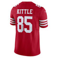 Jdoa SF.49ers #85 George Kittle Player Scarlet Vapor F.U.S.E. Limited Stitched Jerseys