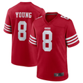 Jdoa SF.49ers #8 Steve Young Scarlet Retired Player Game American Stitched Jersey
