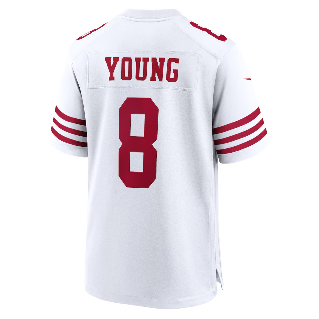Jdoa SF.49ers #8 Steve Young White Retired Player Game Stitched Jerseys