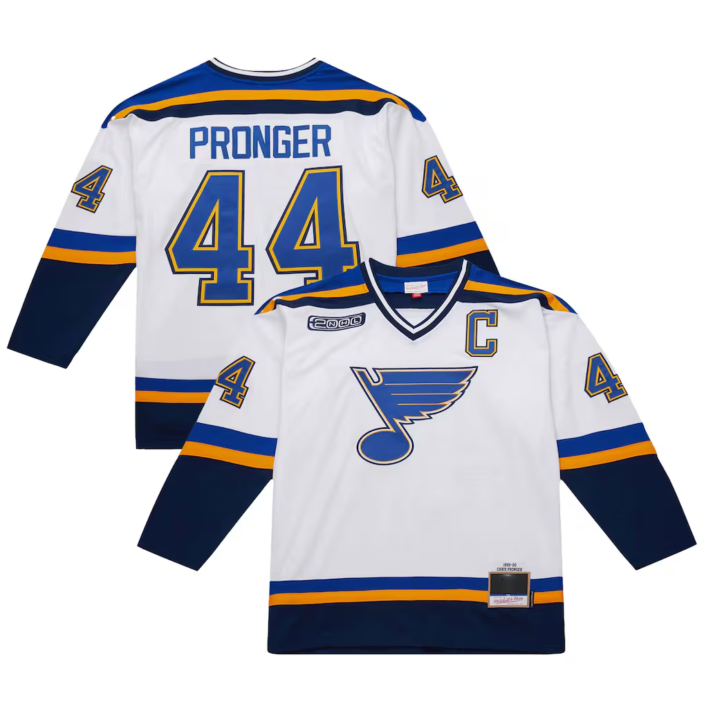 Jdoa St.L.Blues #44 Chris Pronger White 1999-00 Power Play Jerseys