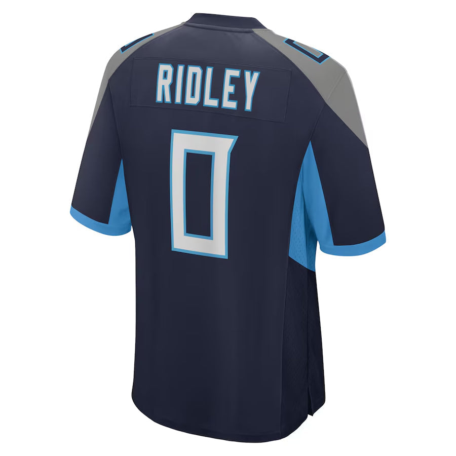 Jdoa T.Titans #0 Calvin Ridley Player Navy Home Game Stitched Jerseys