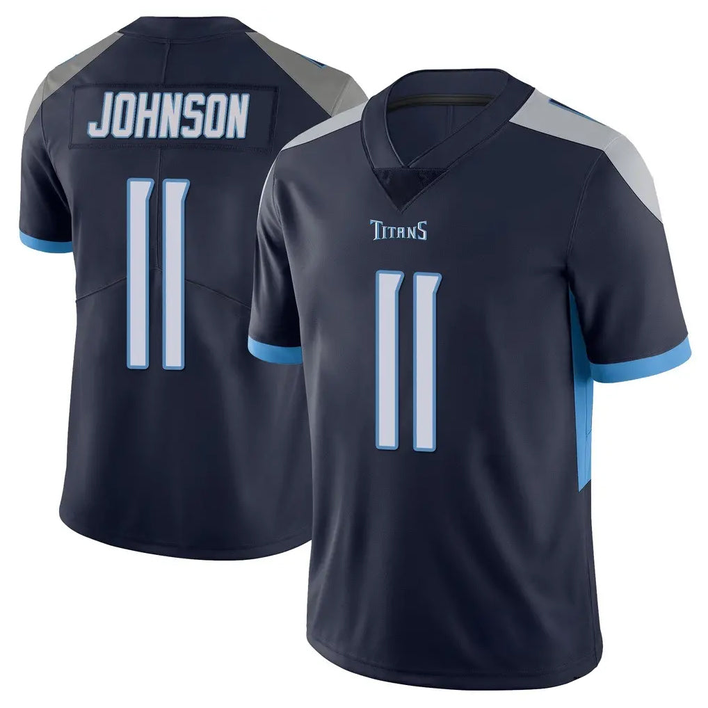 Jdoa T.Titans #11 Jermaine Johnson II Player Navy Limited Vapor Untouchable Home Game Stitched Jerseys
