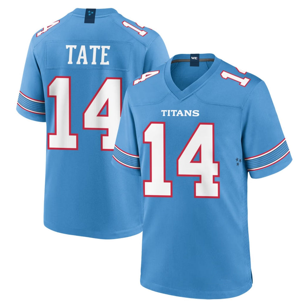 Jdoa T.Titans #14 Carnell Tate Player Light Blue 2026 Game Home Stitched Jerseys