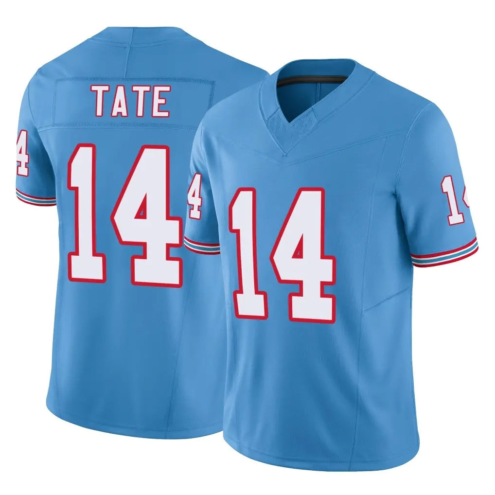 Jdoa T.Titans #14 Carnell Tate Player Light Blue Limited Vapor F.U.S.E. Home Game Stitched Jerseys