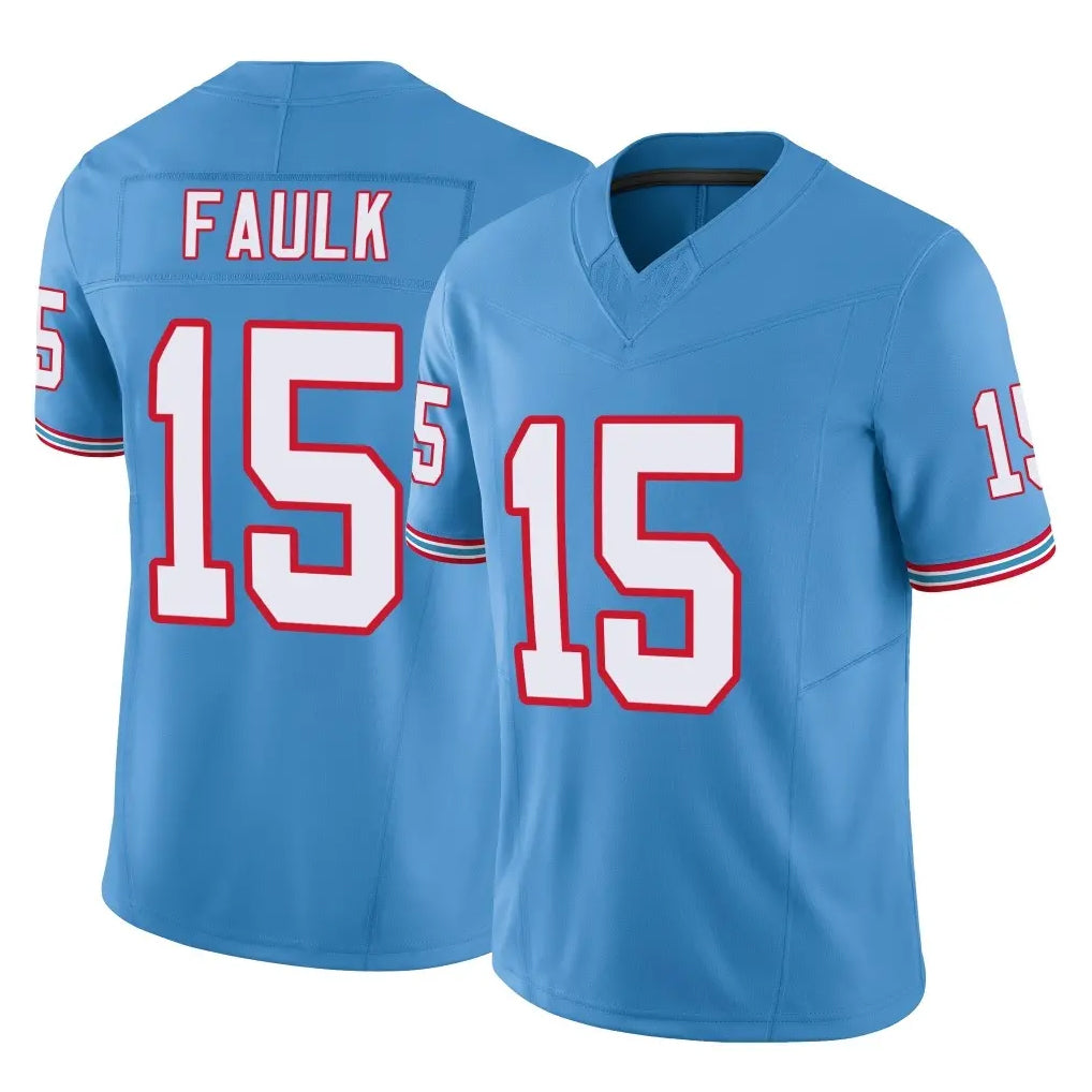 Jdoa T.Titans #15 Keldric Faulk Player Light Blue Limited Vapor F.U.S.E. Home Game Stitched Jerseys