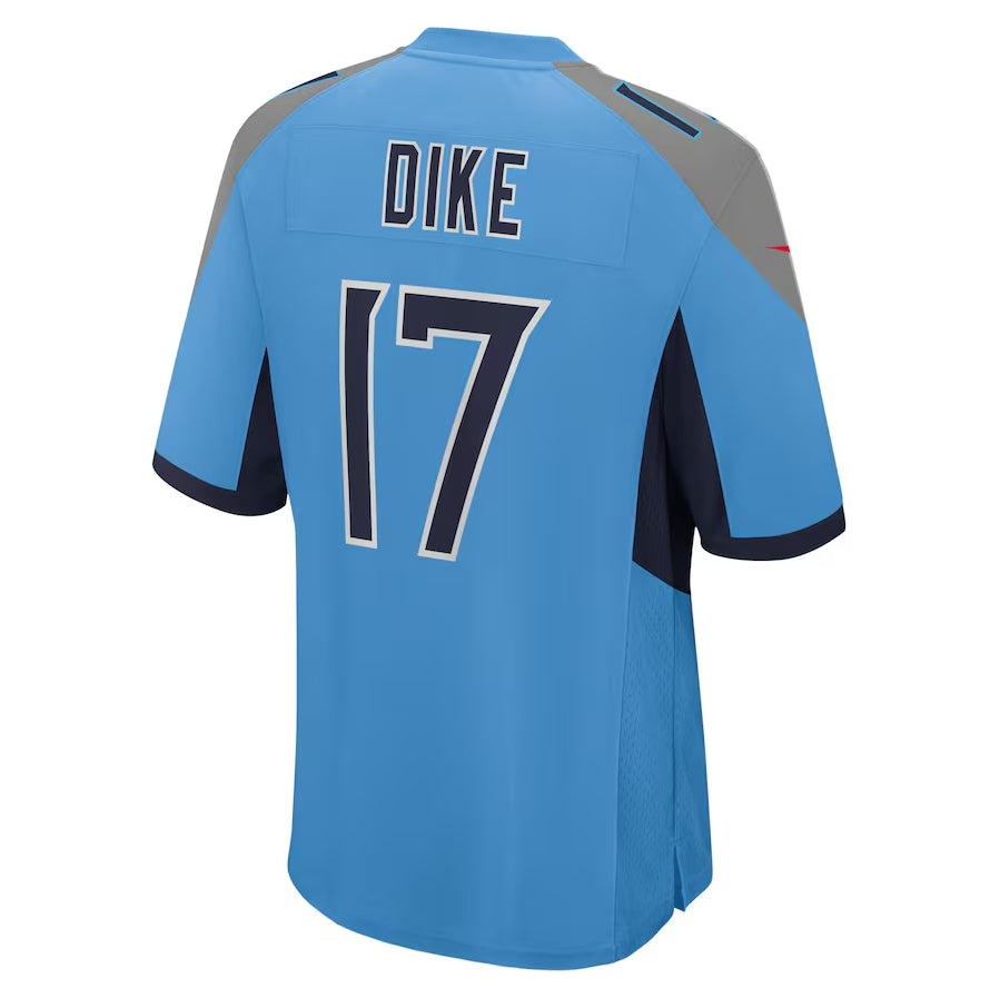 Jdoa T.Titans #17 Chimere Dike Light Blue Team Game Stitched Jersey
