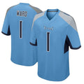 Jdoa T.Titans #1 Cameron Ward  Player Light Blue Home Game Stitched Jerseys