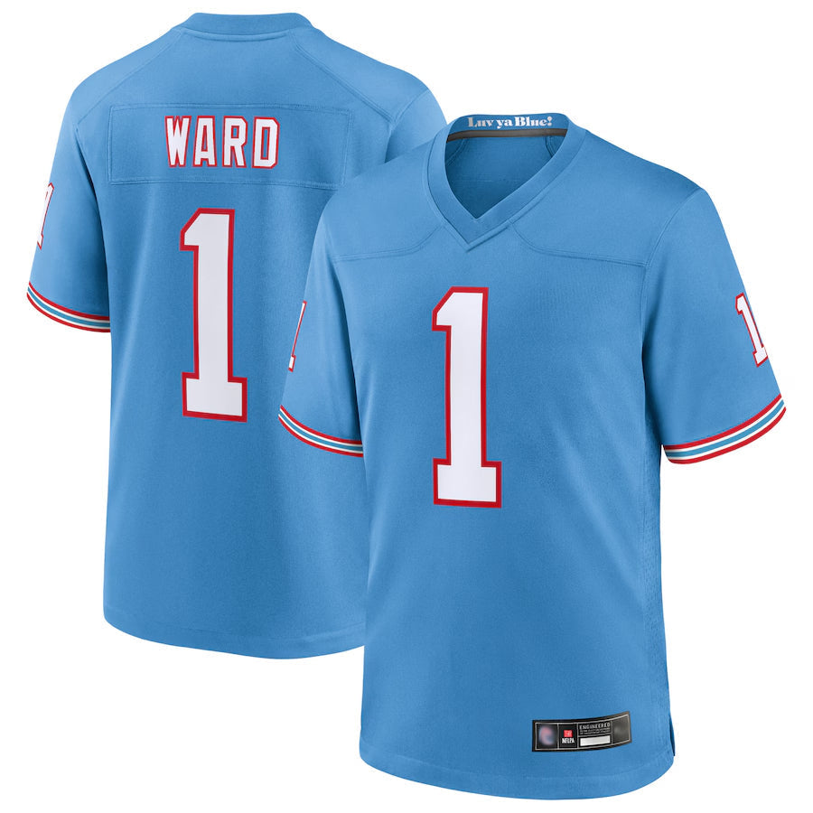 Jdoa T.Titans #1 Cameron Ward Player Light Blue Replica Limited Game Stitched Jerseys