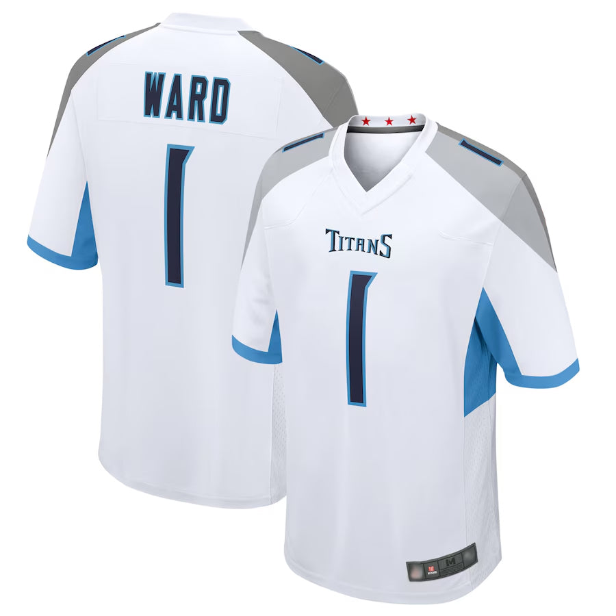 Jdoa T.Titans #1 Cameron Ward Player White Game Stitched Jerseys